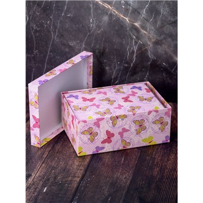 Набор подарочных коробок 3 в 1 «Butterflies», 18*12*7-21*14*8.5-23*16*9.5