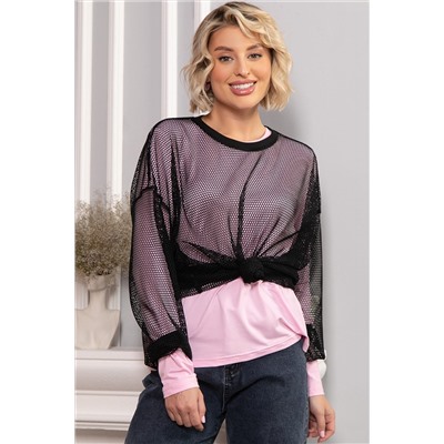 Свитшот Джокер (черно-розовая) Б14712-5М