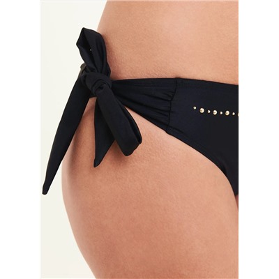 Studded Tie Bikini Bottoms