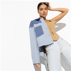 Джинсовая куртка комбинированная, Turin