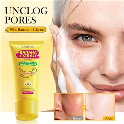 Нежная пенка для лица с банановыми аминокислотами SADOER Banana exctract Gentle Amino Acid Facial Cleancer, 60 гр