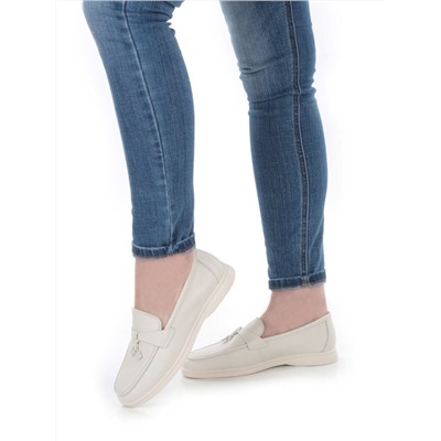 03-B416-2 LT. BEIGE Лоферы женские (натуральная кожа)