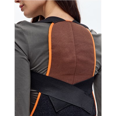 Столб-корсет согревающий на спину из верблюжьей шерсти с медной нитью