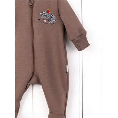 Комбинезон на стопе Baby Boom К381/3-Ф Ёжик тауп-грей