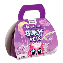 Игрушка-сюрприз «Волшебный» Crazy Pets, с наклейками, розовый, МИКС