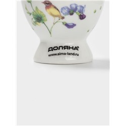 Подставка для яйца Доляна «Зелёный сад», 4.5×5 см, фарфор