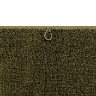 Полотенце банное оливкового цвета из коллекции Essential, 90х150 см