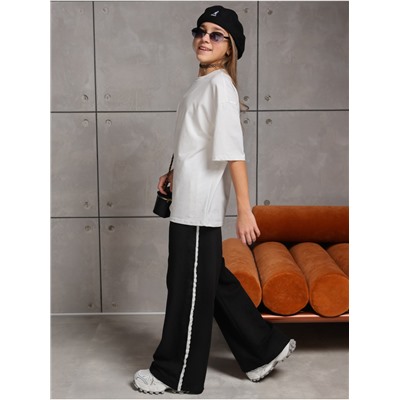 Брюки "Ажур" Черный Девочка