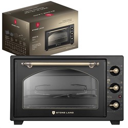 Электрическая печь STONELAND SLO-4201В Объем рабочей камеры 42л, мощность 1600 Вт,цвет: черный