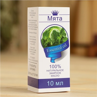 Эфирное масло «Мята», флакон-капельница, аннотация, 10 мл