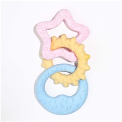 Игрушка плавающая «Трио» Пижон Premium, вспененный TPR, 17 см, желтая/розовая/голубая