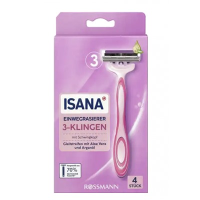 ISANA Damen Einwegrasierer Одноразовые бритвы  4 шт.
