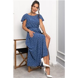 Платье Жара (синее/горох) П13968-16М