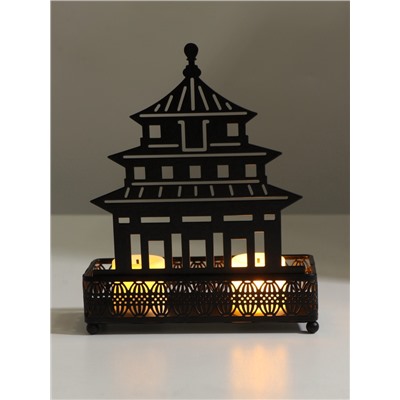 Подставка для мелочей металл «Дворец», чёрный, 6.3×14.5×18.5 см