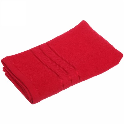 Полотенце махровое 70*120см "Comfort" цвет красный 02040 плотность 300гр/м2