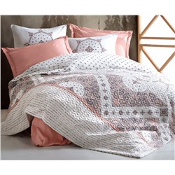 2 сп. Евро 4-х Сезонный КПБ со Стеганным Пододеяльником Ranforce BOHEM Complete Set cotton box