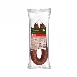 Chorizo extra picante Carrefour sin gluten sin lactosa 280 g.