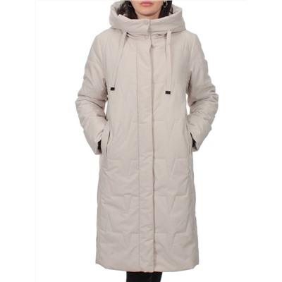 1120 BEIGE Пальто зимнее облегченное женское (холлофайбер 150 гр.)