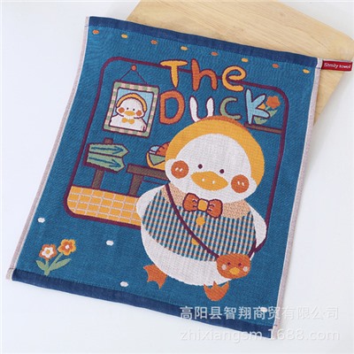 Cartoon breathable gauze scarf, 34*40cm