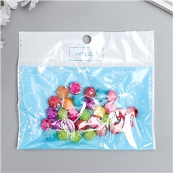 Бусины для творчества пластик «Розочка», перламутр, набор 30 шт., 1.2×1.2 см