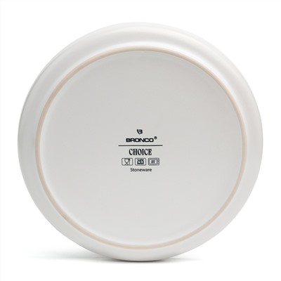 НАБОР ТАРЕЛОК ОБЕДЕННЫХ BRONCO "CHOICE WHITE" 26,5 СМ 4ШТ