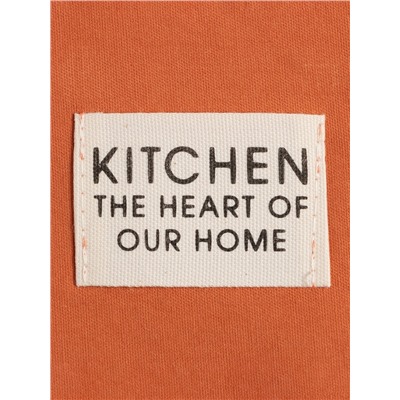 Фартук Этель Kitchen 60х70 см, цвет оранжевый, 100% хлопок, саржа 220 г/м2