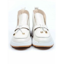 01-5281-2 BEIGE Ботинки демисезонные (натуральная кожа, байка)