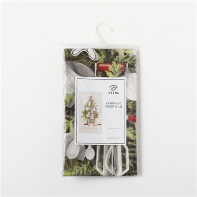 Полотенце кухонное: Новый год «"Этель"» New Year`s kitchen 40х70 см, 100% хл, саржа 190 г/м2