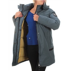 M2007 GRAY/BLUE Пальто зимнее женское MARIA