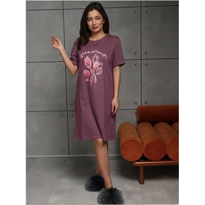 Платье домашнее "Огни" Лиловый