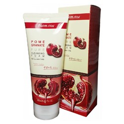 Увлажняющая пенка для умывания с экстрактом граната FarmStay Pomegranate Pure Cleansing Foam 180 ml