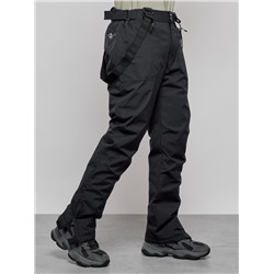 Полукомбинезон утепленный мужской зимний горнолыжный темно-синего цвета 7503TS