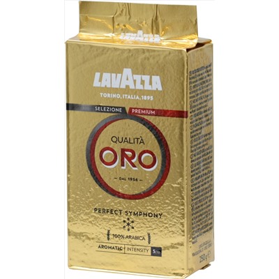 LAVAZZA. ORO (молотый) 250 гр. мягкая упаковка