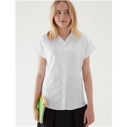 2pk Girls' Easy Iron School Shirts (2-16 Yrs)