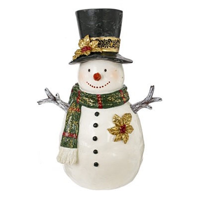 GAEM Фигурка декоративная "Снеговик", L18 W13 H25,5 см