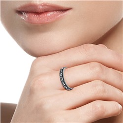 Кольцо выборочное чернение серебро 925*