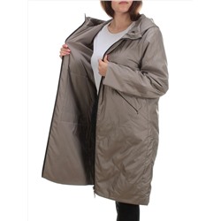 22098 DK.BEIGE Куртка демисезонная двухсторонняя женская (80 гр. синтепон)