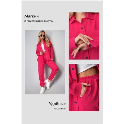 Женский вельветовый костюм с брюками джоггерами Happyfox