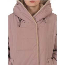 T-9115 LILAC Пальто зимнее женское (верблюжья шерсть)