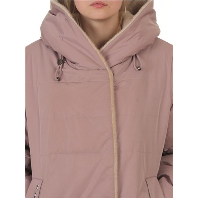T-9115 LILAC Пальто зимнее женское (верблюжья шерсть)