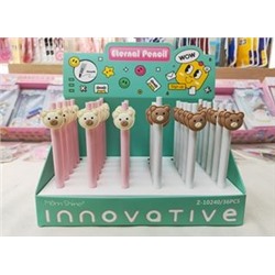 Вечный карандаш "Tai Tai Bear", mix, шоу-бокс 36 шт.