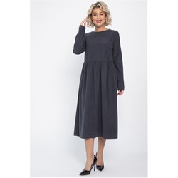 Платье из вельвета Андреа (графит) П14801-25М