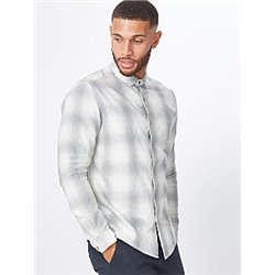 Grey Check Long Sleeve Shirt