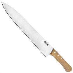 Нож поварской для мяса "Chef" 31см из нержавеющей стали, ширина 5,5см, длина 44см, деревянная ручка, "Regent" (Китай)