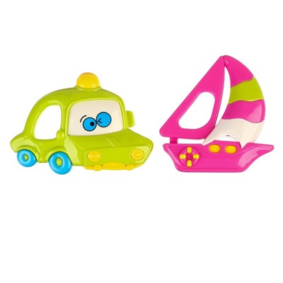 Погремушки Крошка Я «Машинка и Кораблик», 2 шт., МИКС