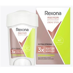 Rexona  Antitranspirant Deocreme Maximum Protection Stress Control, 45 ml Крем-дезодорант-антиперспирант Максимальная защита Stress Control, 45 мл