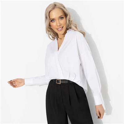 Рубашка хлопковая, На моих условиях (белая)