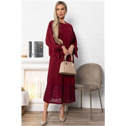 Юбка с кружевом Элегия (бордо) Ю14912-10М