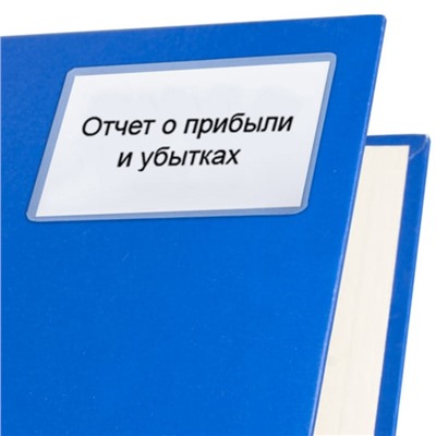 Карман самоклеящийся 65×98 мм, комплект 10 штук, для визитных карточек Calligrata, 110 мкм