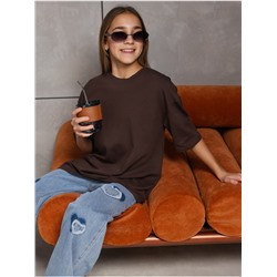 Футболка "Базовая" Шоколад Девочка